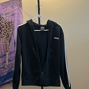 Adidas Women's Black Hoodie Jacket